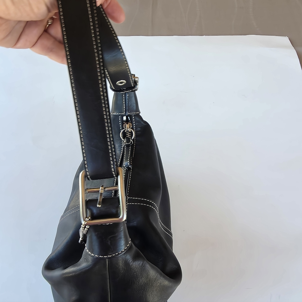 SOLD Coach 9564 Legacy Demi Hobo Black Leather Vintage Shoulder Bag in EUC - Picture 9 of 9